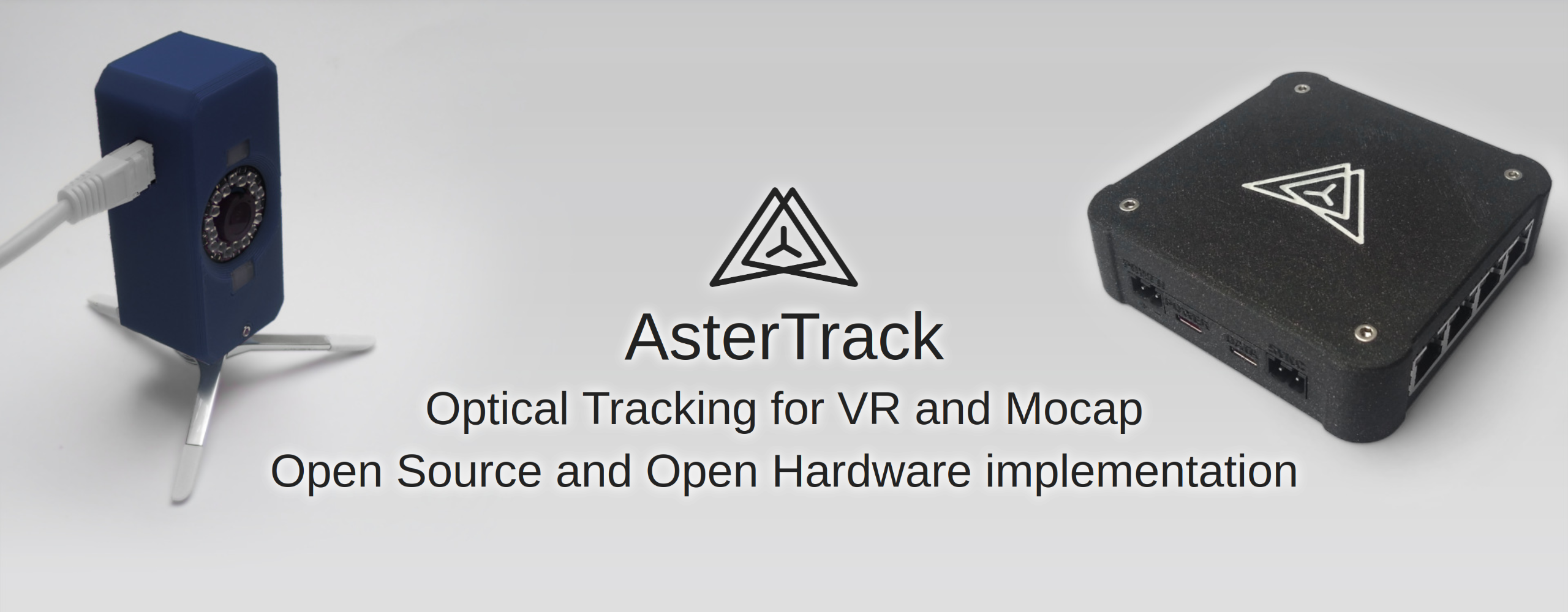 Banner image with AsterTrack hardware