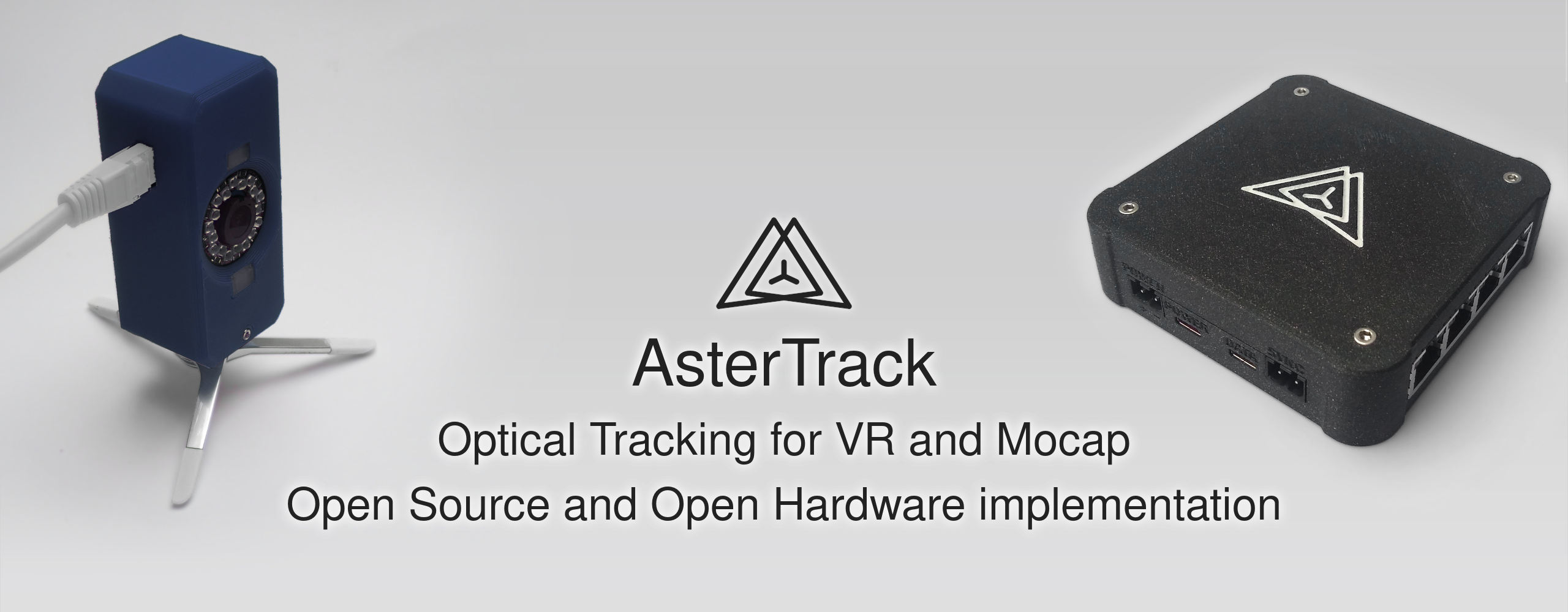 Banner image with AsterTrack hardware